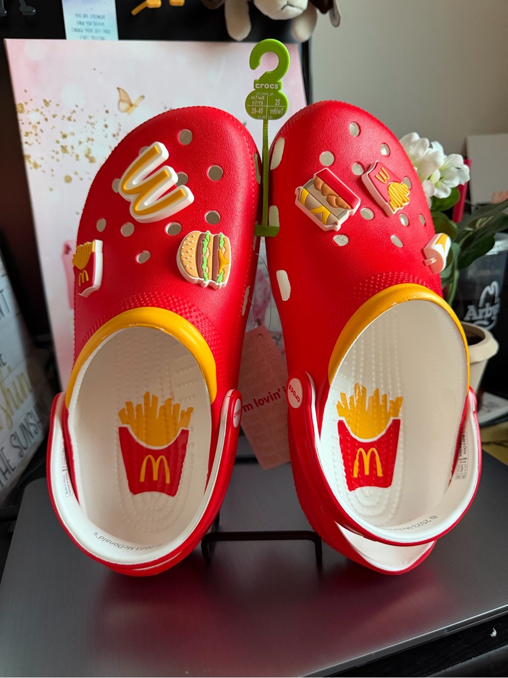 McDonald's Crocs Adults Red & Yellow Fast Food Clog M7 W9 Unisex